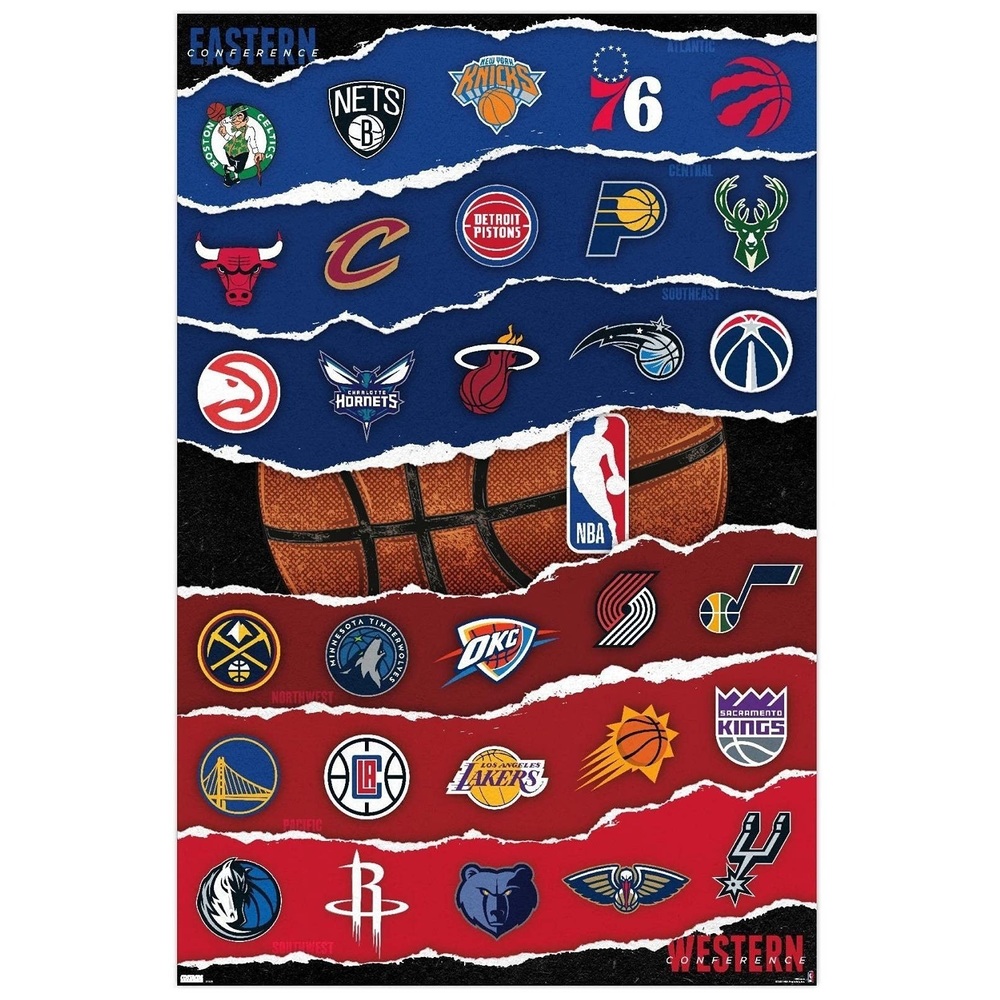 NBA League - Logos 21 Wall Poster